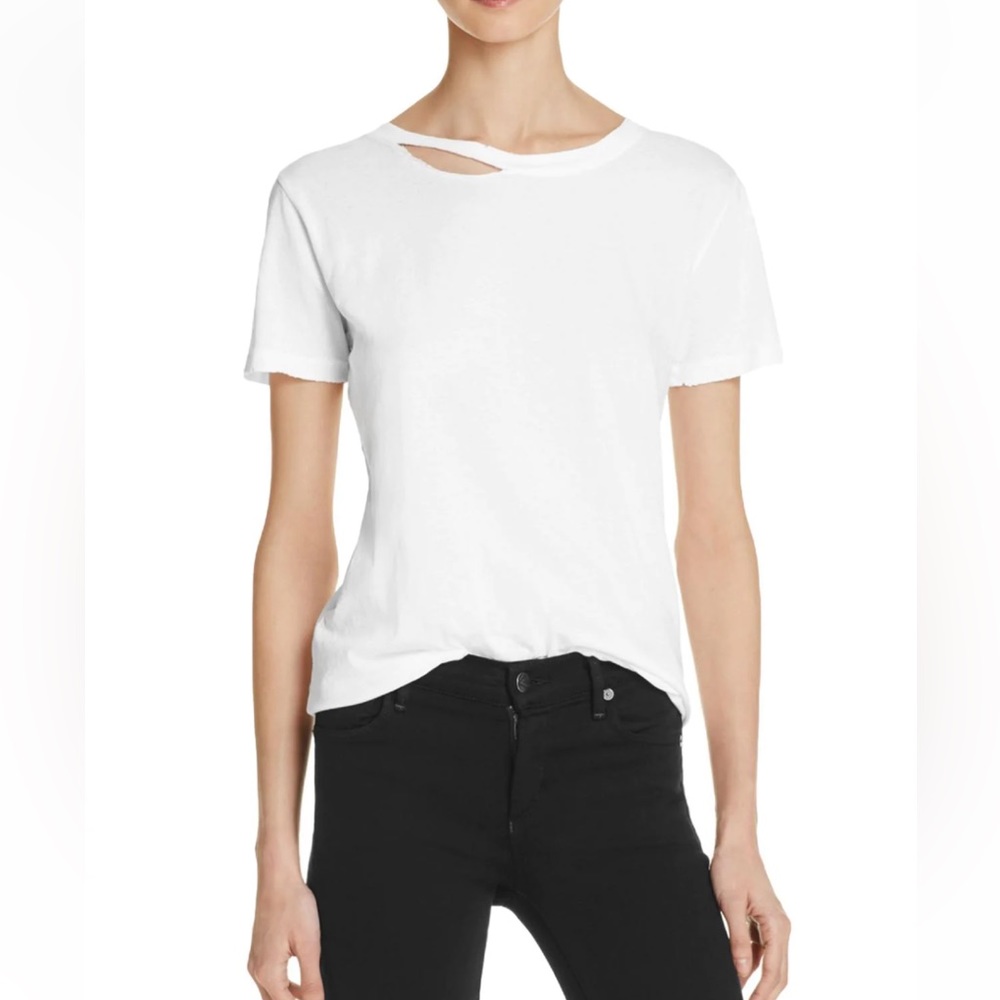 N:Philanthropy Bff Womens Distressed Cutout T-shirt